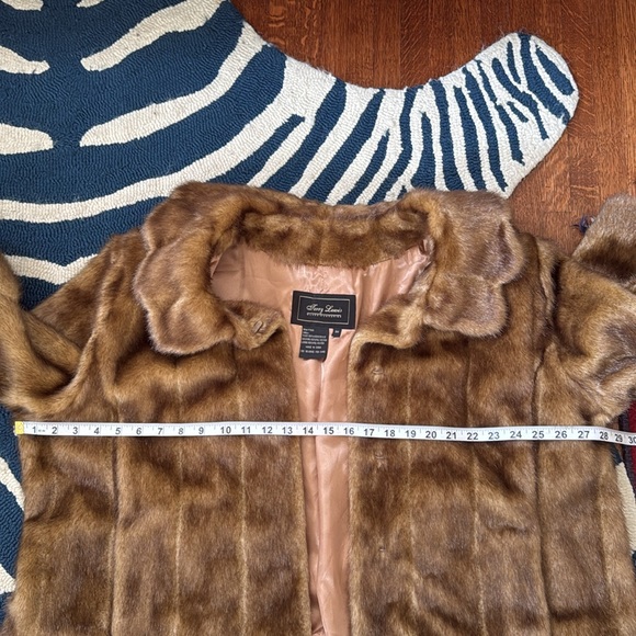 Terry Lewis faux fur jacket coat - Picture 7 of 9